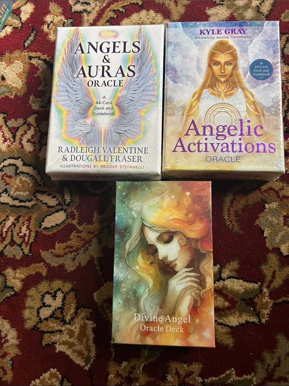 Angel Oracle Deck Bundle | 3 New Sealed Decks | Spiritual Guidance & Intuition